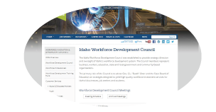 Photo snippet of IDOL workforce web page